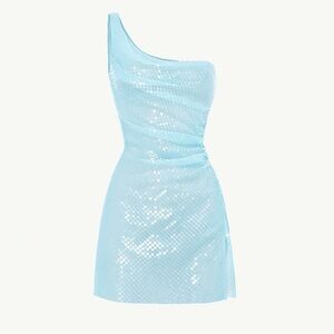 CultNaked New Blu Moon Sequin Mini Dress XS